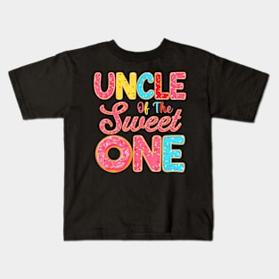 Uncle Of The Sweet One 1St Birthday Donut Family Kids T-Shirt